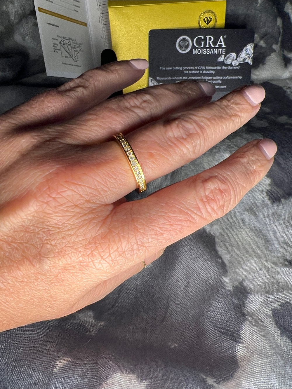Gold Eternity Band - 18k Gold over S925